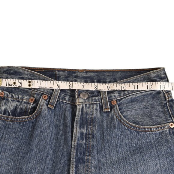Vintage 90's Levi's 501 Jeans High Waist Straight Leg Blue Size 29 - Picture 3 of 10